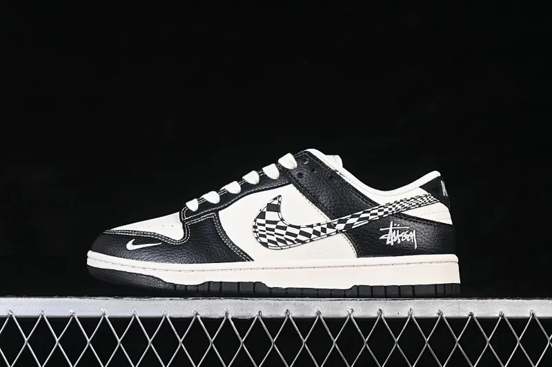 All categories Nk SB Dunk Series Nk SB Dunk Low High-end customized low-top sneakers Nike SB Dunk Low Stusi co-branded beige creative hook High-end customized low-top casual sneakers QW5836-029